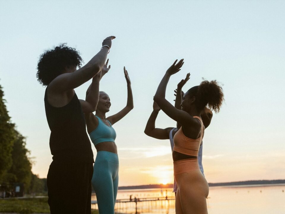Women in a fitness group
