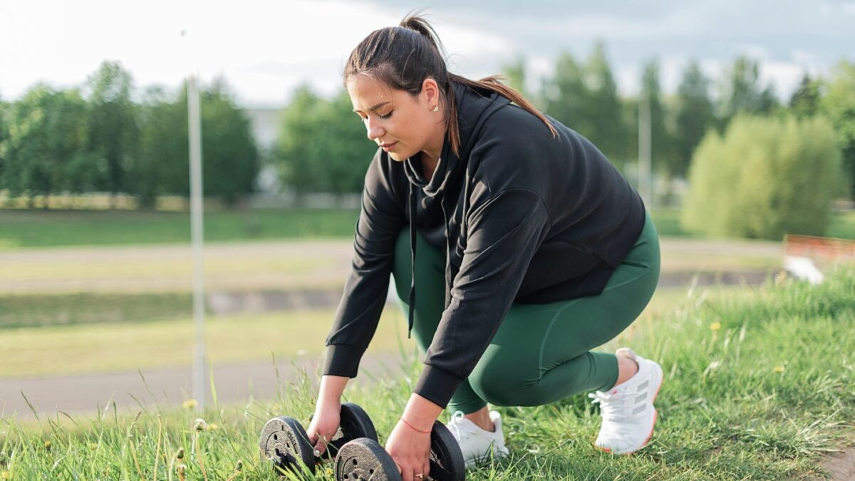 Woman working out