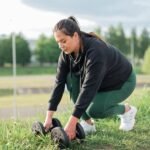 Woman working out