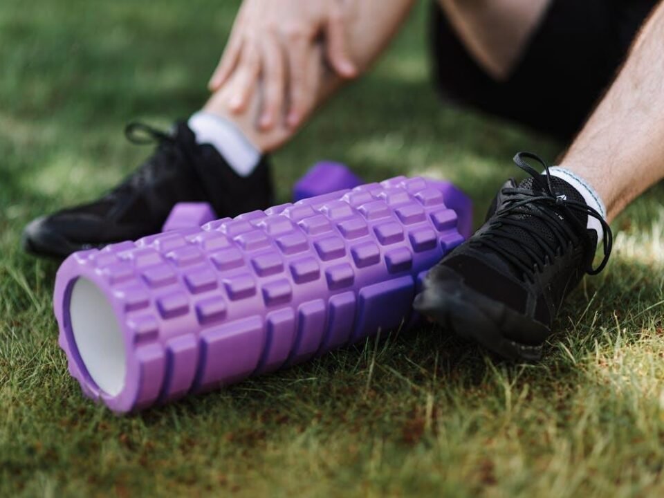 Person resting after a workout